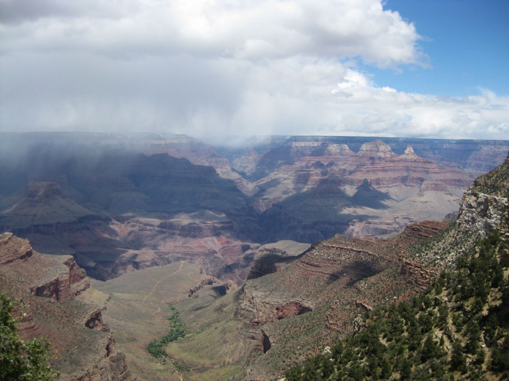 The view from the south rim of the Grand Canyon. The view from the south rim of the Grand Canyon.