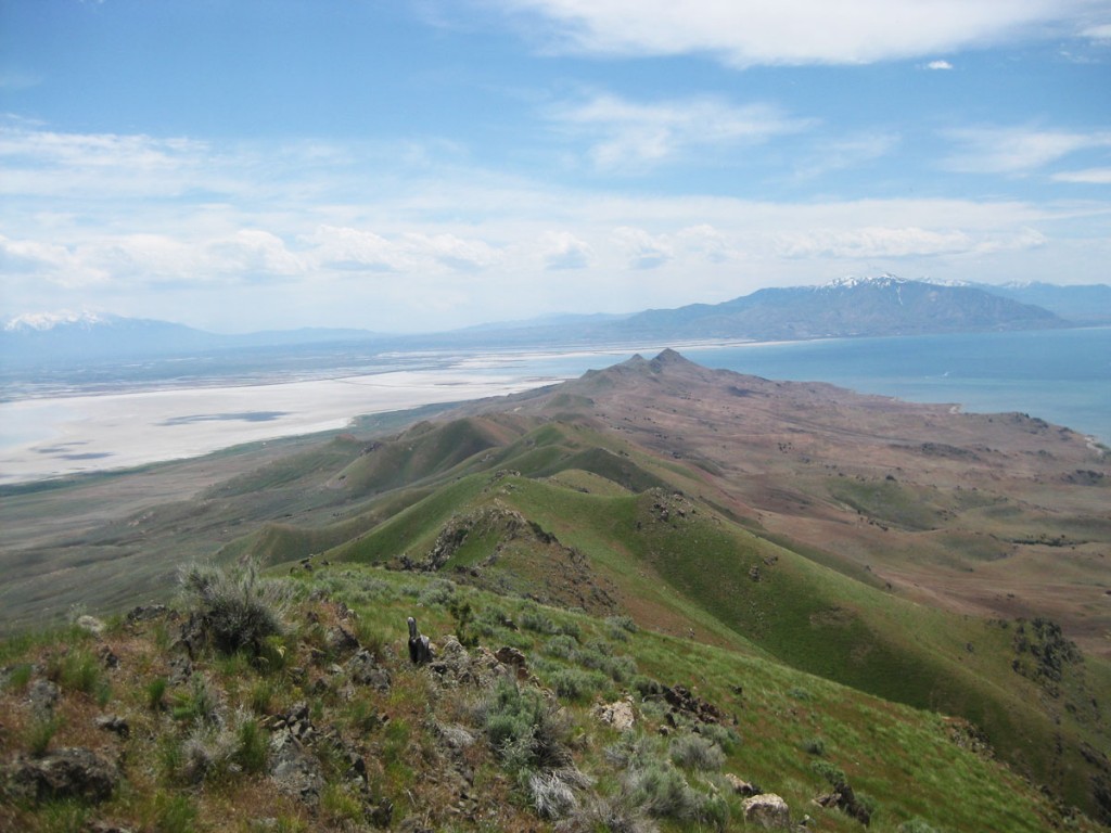 Looking south from the summit.