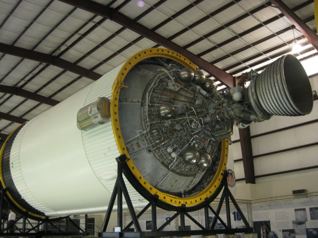 One of the upper stages of the rocket. One of the upper stages of the rocket.