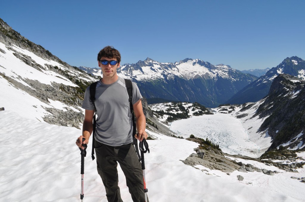 Me near the top in the snow