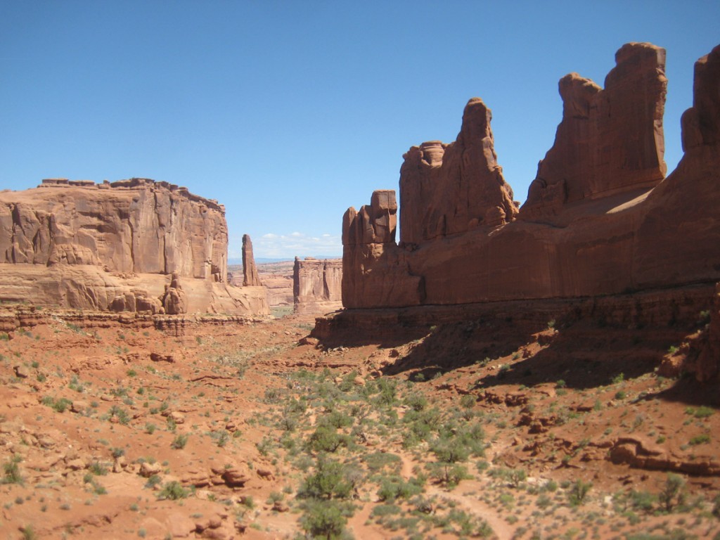 Park Avenue in Arches National Park.