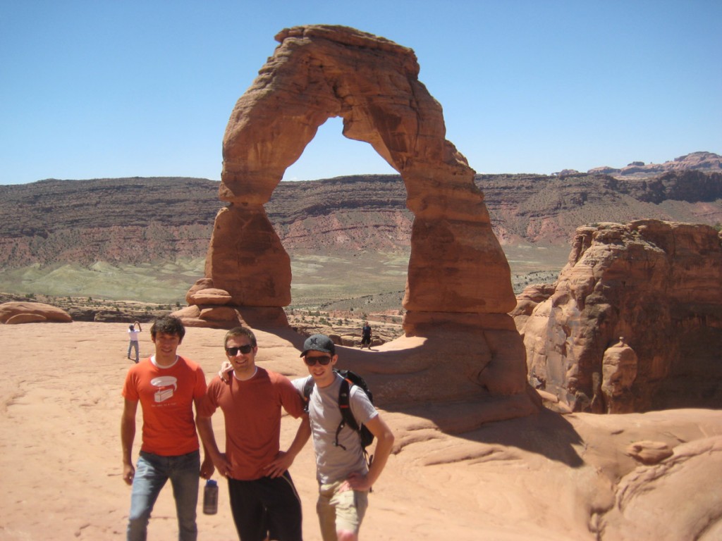 Me, Jeff, and Taylor in front of Delicate Arch in Arches.