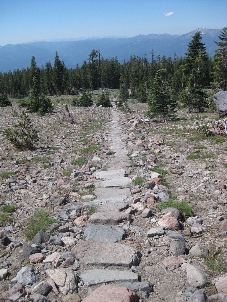 The stone "causeway" near Horse Camp. Now THAT is a trail.
