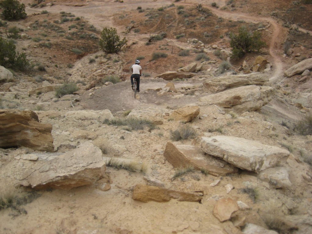 Hairy hairpin turns on the Sovereign Singltrack. Hairy hairpin turns on the Sovereign Singltrack.