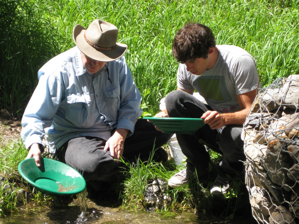 Dad and me panning for gold! Dad and me panning for gold!