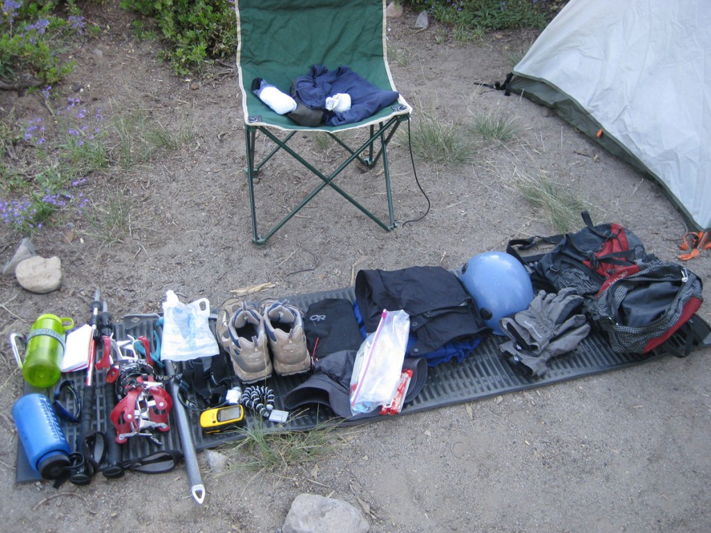 The equipment I took.