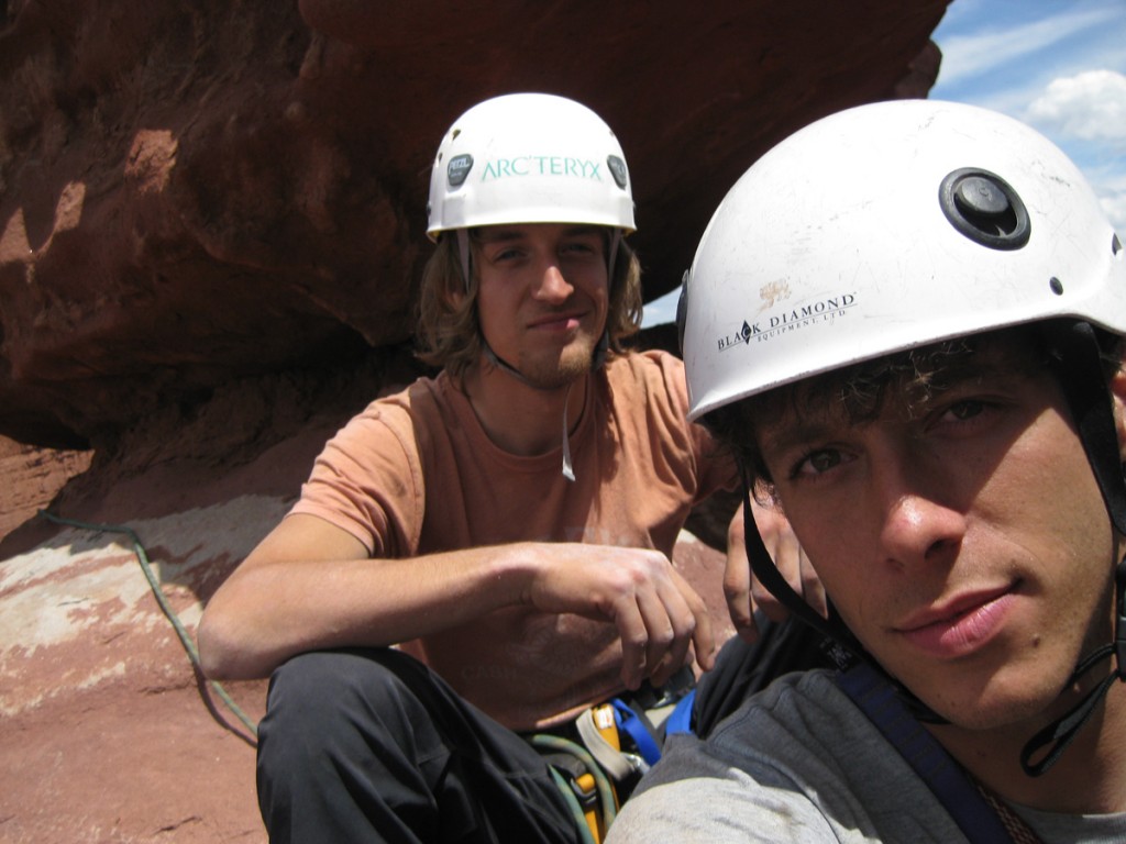 Aaron and me at the top of pitch 4. Aaron and me at the top of pitch 4.