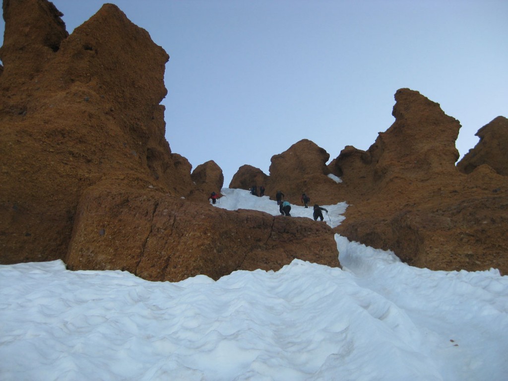Heading up through the Red Banks.