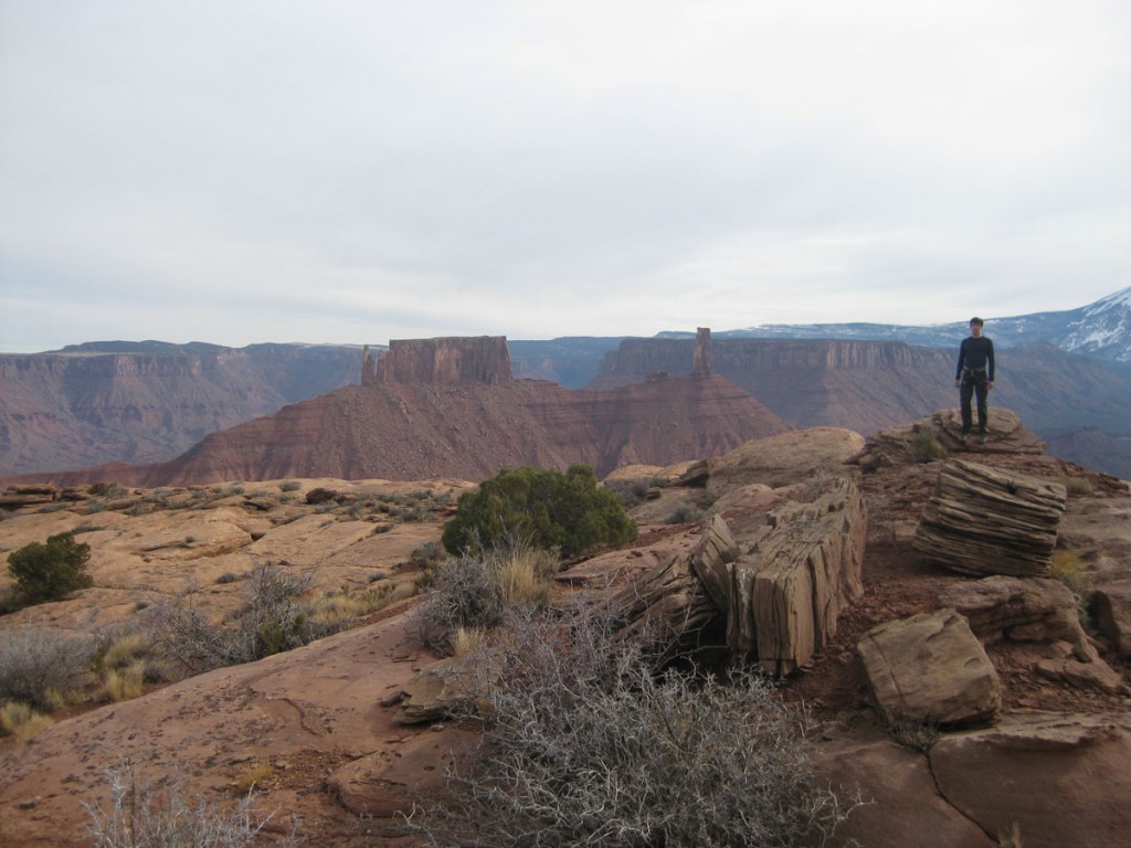 Me on top with Castleton, the Priest, and the Rectory in the background.