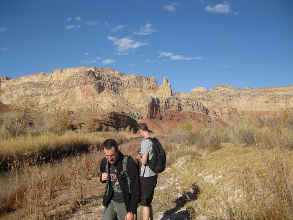Spencer and Russ near the start of the hike. Spencer and Russ near the start of the hike.