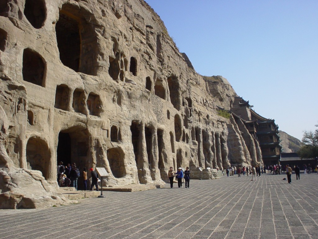 These caves are full of thousands of Buddhas, from just a couple inches high to 40 feet high.