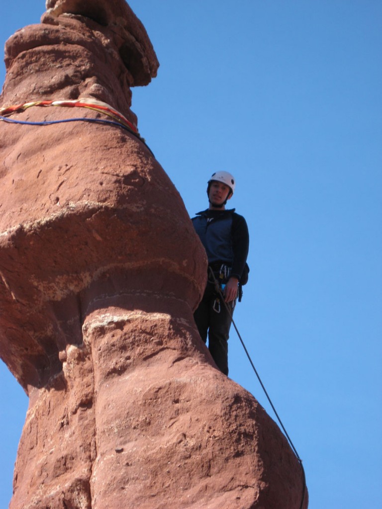 Me almost at the top. Me almost at the top.