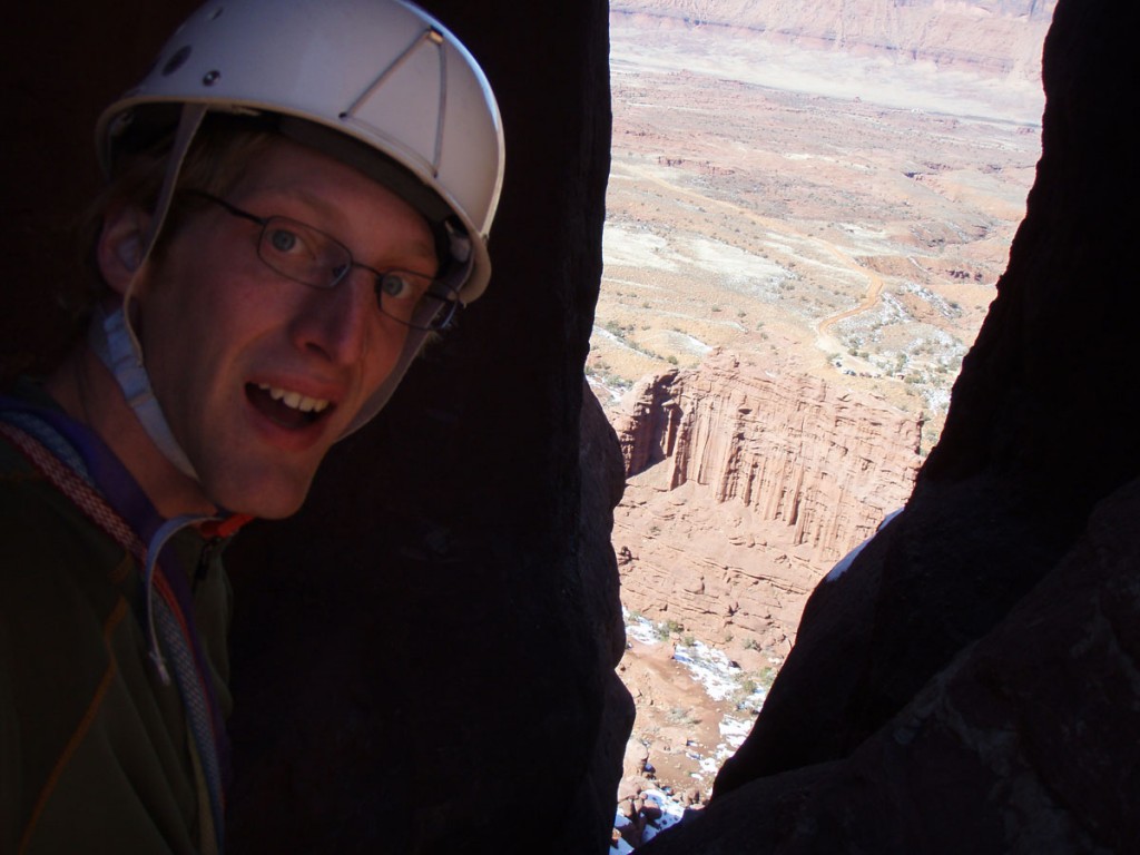 Jonny in the pitch 2 chimney. Jonny in the pitch 2 chimney.