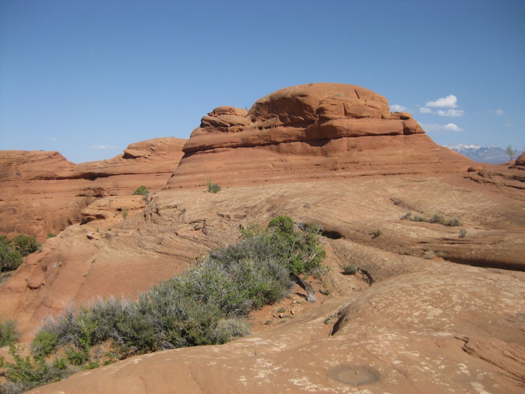 From the top of the ramp, looking toward the two domes. From the top of the ramp, looking toward the two domes.