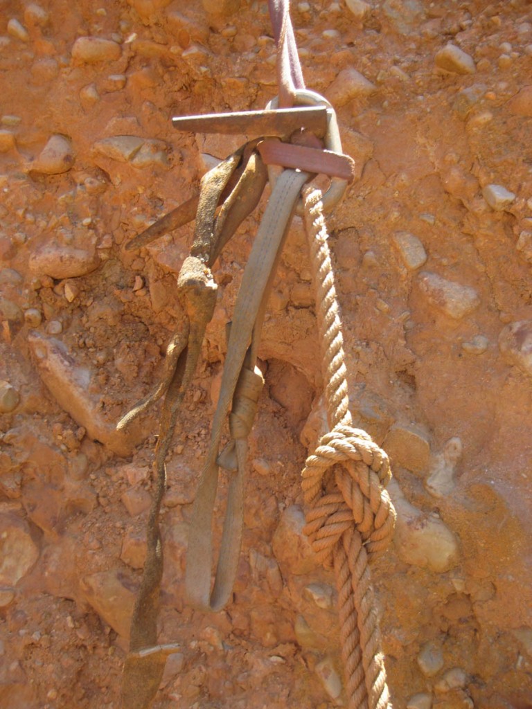 Relics from the old route. Relics from the old route.