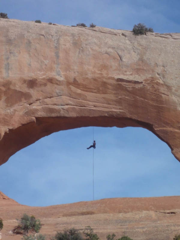 Me rappelling. Me rappelling.